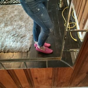 Louis Vuitton pink leather shoes